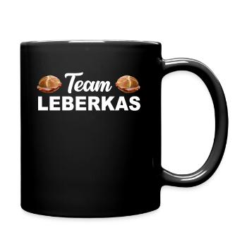 Leberkäs Bayern Leberkas Semmel Fleischkäse - Tasse einfarbig - Schwarz - Rechts