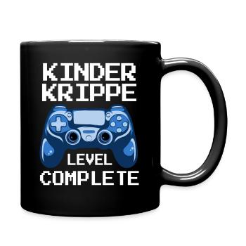 Kinderkrippe Geschafft Krippe Geschafft - Tasse einfarbig - Schwarz - Rechts