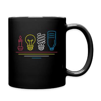 Électricien technique - Mug uni - noir - Droite