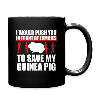 Idée cochon d’Inde, Save My Pet Guinea Pig - Mug uni - noir - Droite