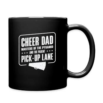 Cheerleader Stolzes Cheer Dad Cheerleading - Tasse einfarbig - Schwarz - Rechts