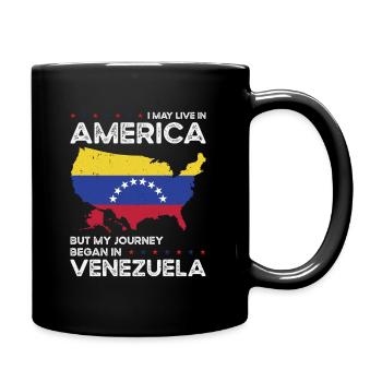 Geborener Venezolaner Venezuela Amerikaner USA - Tasse einfarbig - Schwarz - Rechts