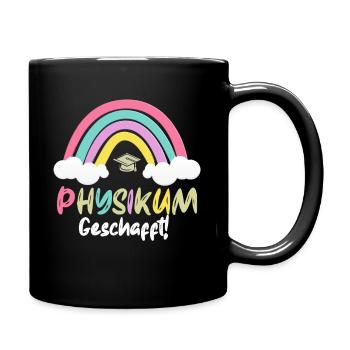Physikum geschafft!!! Medizinstudent Universität - Tasse einfarbig - Schwarz - Rechts