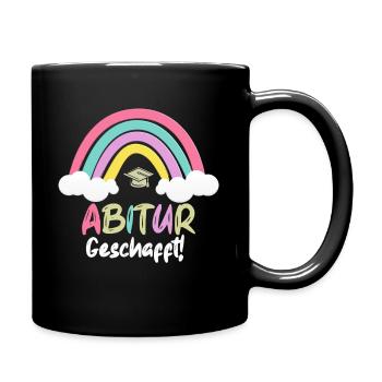 Abitur Geschafft 2023 Abi - Tasse einfarbig - Schwarz - Rechts