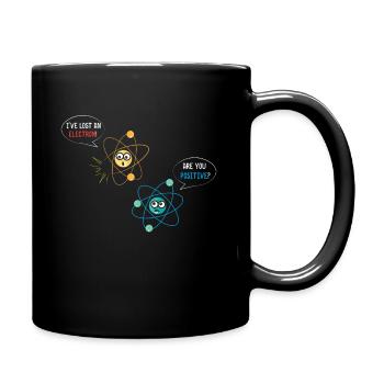 J’ai perdu un électron - Mug uni - noir - Droite