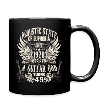 Guitar Fan Musician Guitarists Birthday 1978 - Full Colour Mug - black - Right