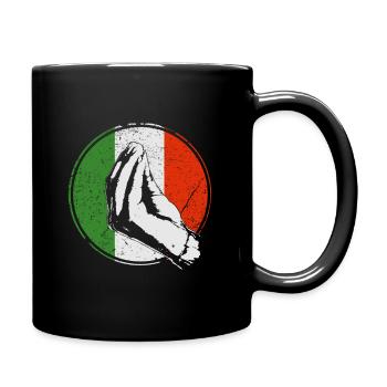 Italian Gift idea Funny Italy - Full Colour Mug - black - Right