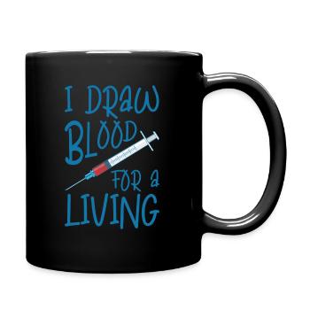 Phlebotomist Phlebotomy Nurse Tech - Full Colour Mug - black - Right