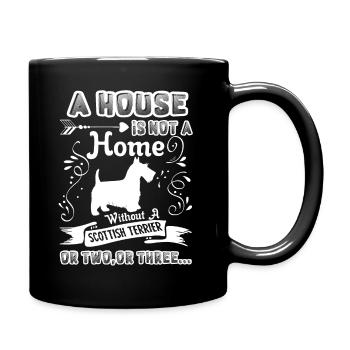 Scottish Terrier Home Without - Full Colour Mug - black - Right