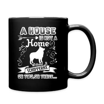 Schipperke Home Without Schipperke - Full Colour Mug - black - Right