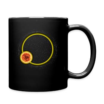 Mondfinsternis Astronomie Astronom - Tasse einfarbig - Schwarz - Rechts