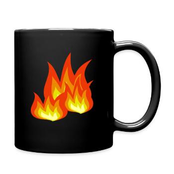 Flames Fire - Full Colour Mug - black - Right