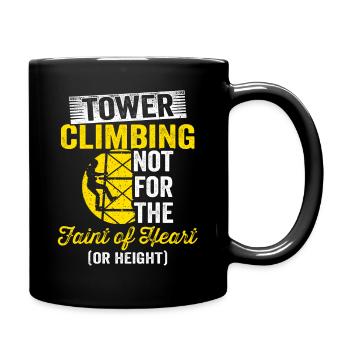 Zellturmkletterer Klettertechniker - Tasse einfarbig - Schwarz - Rechts