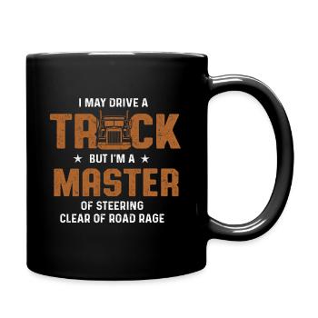 Lkw-Fahrer Trucker Driving - Tasse einfarbig - Schwarz - Rechts