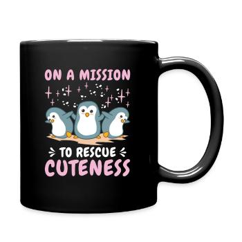 World Wildlife Day Penguin Nature Wildlife - Full Colour Mug - black - Right