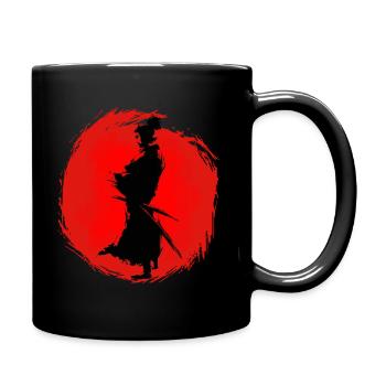 Samurai - Japan - Krieger - Tasse einfarbig - Schwarz - Rechts