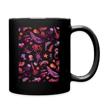 Fischliebhaber Taucher Freitauchen - Tasse einfarbig - Schwarz - Rechts