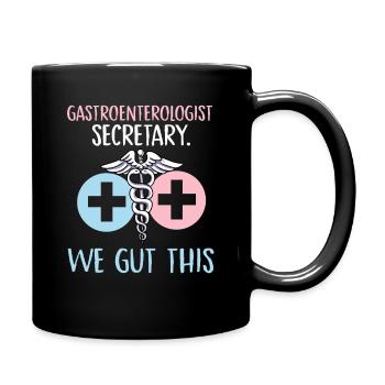 gastroenterologist secretary we gut this Design - Full Colour Mug - black - Right