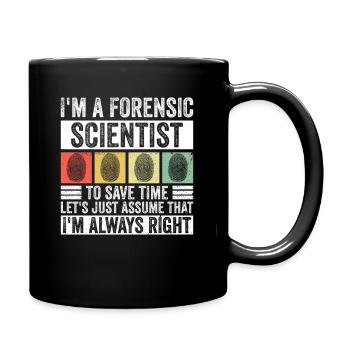 Forensischer Wissenschaftler Design Für - Full Colour Mug - black - Right