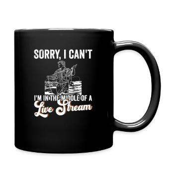 Fliegenfischer-design Für Brown Ttout - Full Colour Mug - black - Right