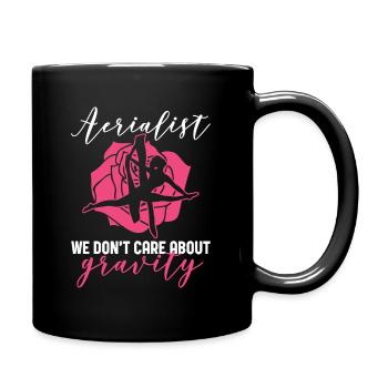 Aerialist Design Für Aerial Silk Dancer - Full Colour Mug - black - Right