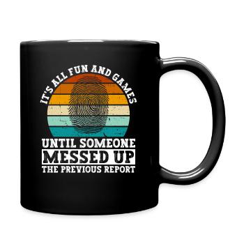 Forensisches Kriminologie-design Für Forensiker - Full Colour Mug - black - Right