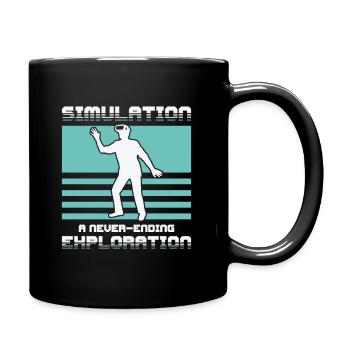 Simulation Sci Fi Futuristic Conspiracy - Mug uni - noir - Droite