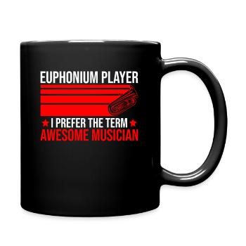 Euphonium-design Für Euphonium-player - Tasse einfarbig - Schwarz - Rechts