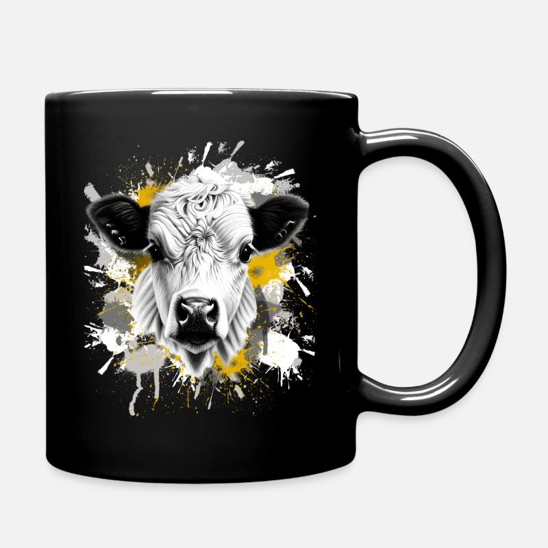 Kuh - Tasse einfarbig - Schwarz