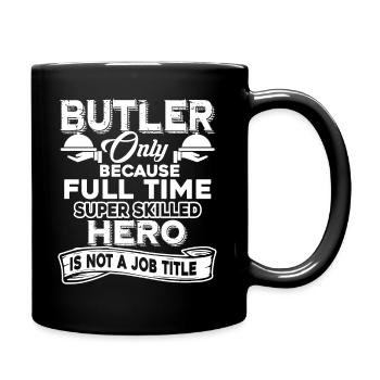 Butler Butler Job Title - Full Colour Mug - black - Right