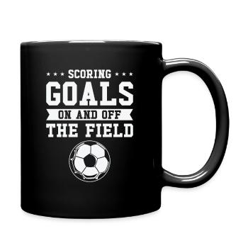 Journée internationale de la femme Objectif de la puissance du football féminin - Mug uni - noir - Droite