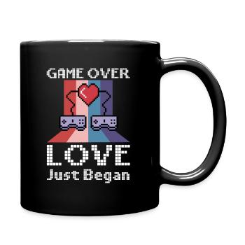 Valentinstag Gamer Spielende Videospiel-Paare - Tasse einfarbig - Schwarz - Rechts