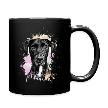 black great dane Great Dane - Full Colour Mug - black - Right