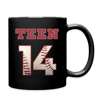 Baseball TEEN 14 - Tasse einfarbig - Schwarz - Rechts