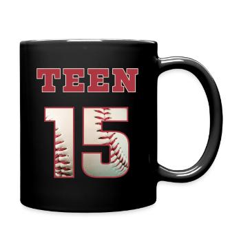Baseball TEEN 15 - Tasse einfarbig - Schwarz - Rechts