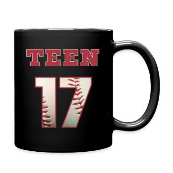 Baseball TEEN 17 - Tasse einfarbig - Schwarz - Rechts