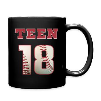 Baseball ADOLESCENT 18 - Mug uni - noir - Droite