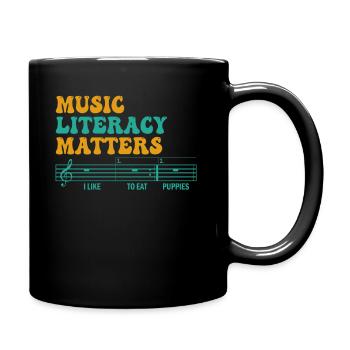 Music Literacy Matters - Full Colour Mug - black - Right