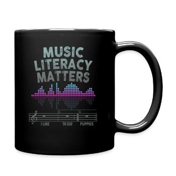 Music Literacy Matters - Full Colour Mug - black - Right
