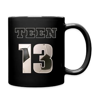 Fussball TEEN 13 Soccer - Tasse einfarbig - Schwarz - Rechts
