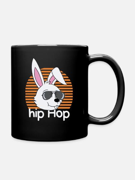 Lapin Hip Hop - Mug uni - noir