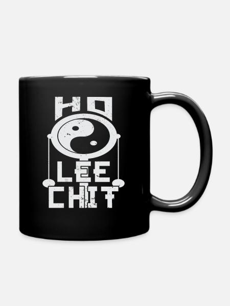 Ho Lee Chit! Ying Yang - Full Colour Mug - black