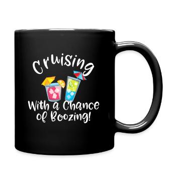 Kreuzfahrt mit der Chance auf eine lustige Kreuzfahrt - Tasse einfarbig - Schwarz - Rechts