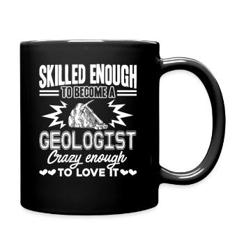 Geologist Love Being A Geologist - Full Colour Mug - black - Right