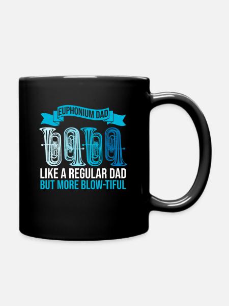 Euphonium Dad Design Für Euphoniumspieler Vater - Tasse einfarbig - Schwarz