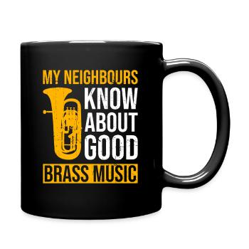 Design Für Blechblasinstrumente Für - Mug uni - noir - Droite