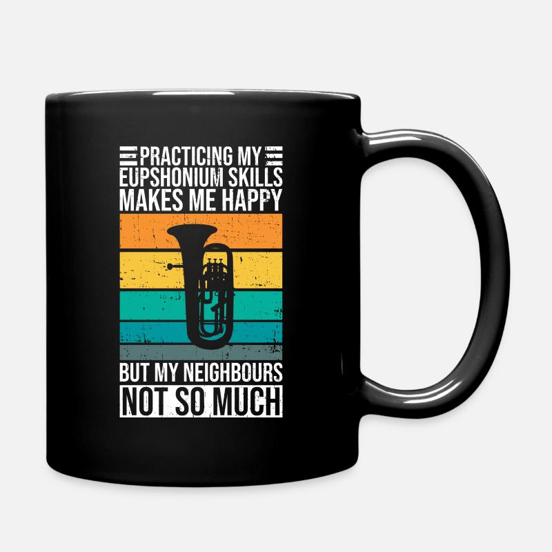 Brass Orchetra Player Design Für Euphonium - Tasse einfarbig - Schwarz