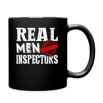 Inspector Real Men Marry Inspectors - Full Colour Mug - black - Right