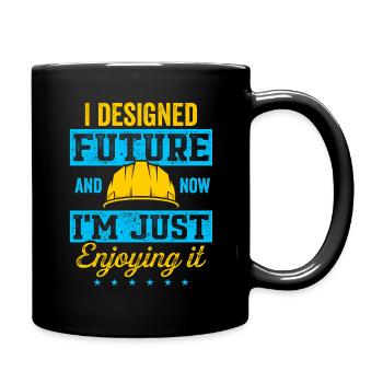 Architekt im Ruhestand Architektur im Ruhestand - Tasse einfarbig - Schwarz - Rechts