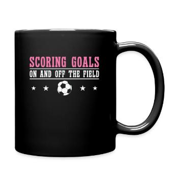 Journée internationale de la femme Objectif de la puissance du football féminin - Mug uni - noir - Droite